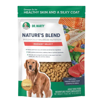 Dr. Marty's Nature's Blend Radiant Select Freeze Dried Dog 16 oz