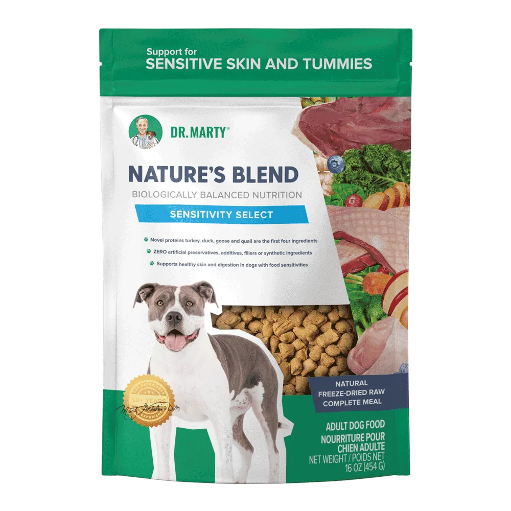 Dr. Marty's Nature's Blend Freeze Dried Sensitivity Select Dog 16 oz