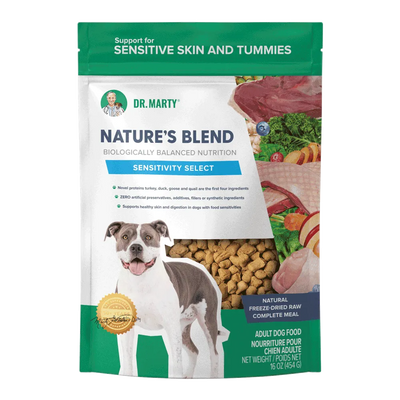 Dr. Marty's Nature's Blend Freeze Dried Sensitivity Select Dog 16 oz