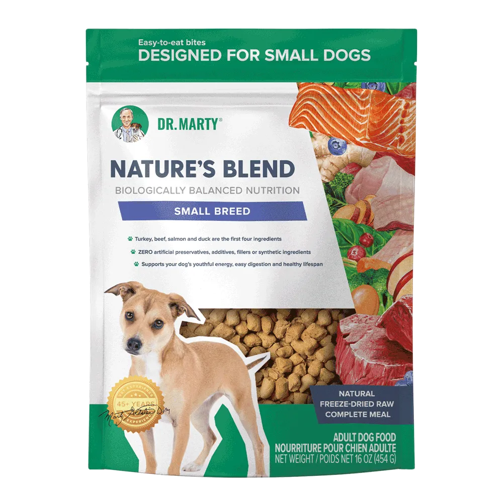 Dr. Marty's Nature's Blend Freeze Dried Small Breed Dog 16 oz