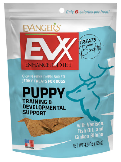 Evanger's Nothing But Natural Grain Free Jerky Dog Treats Venison 4.5 oz 077627601064