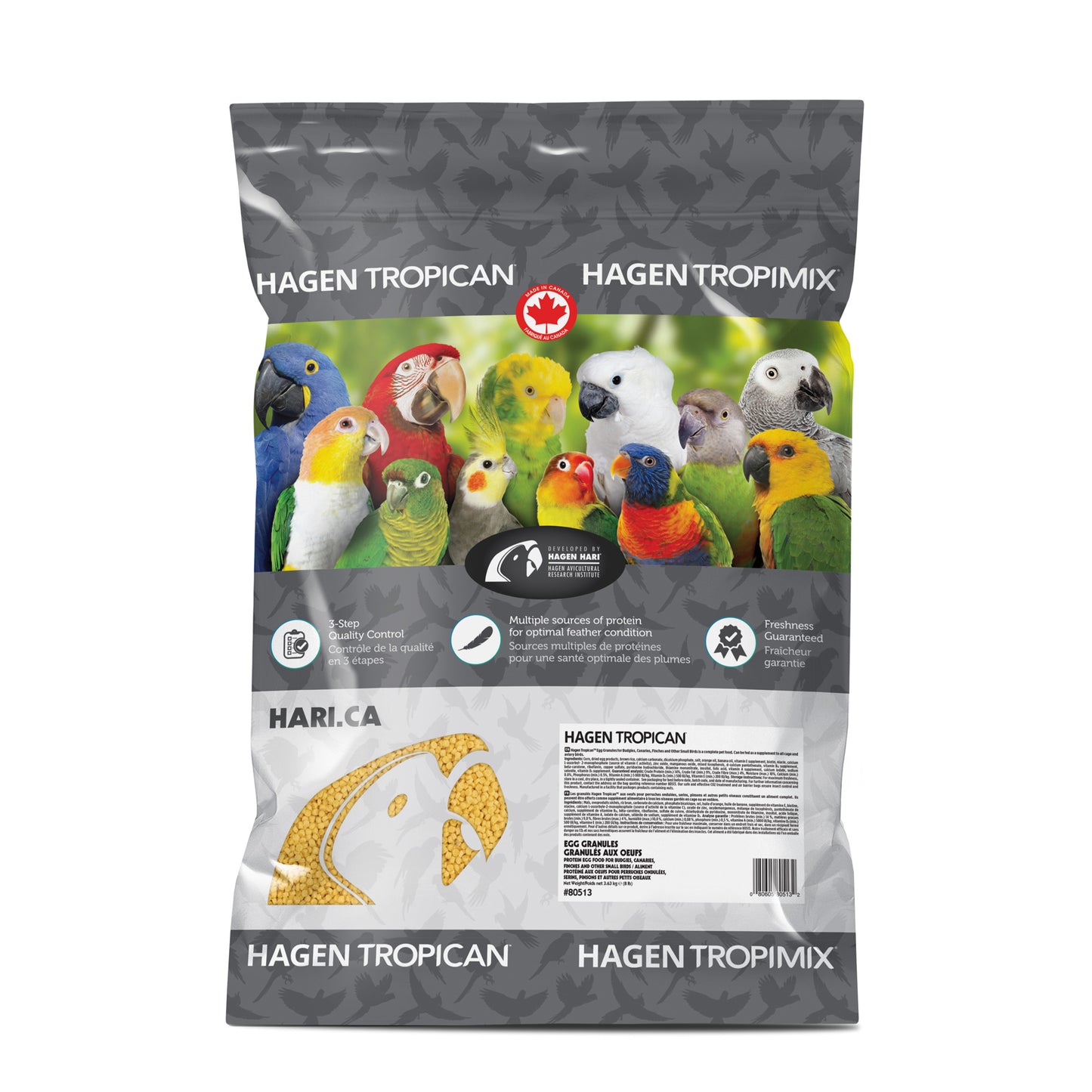 Hagen Hari Tropican Egg Granules 8lb - 80513 {R}