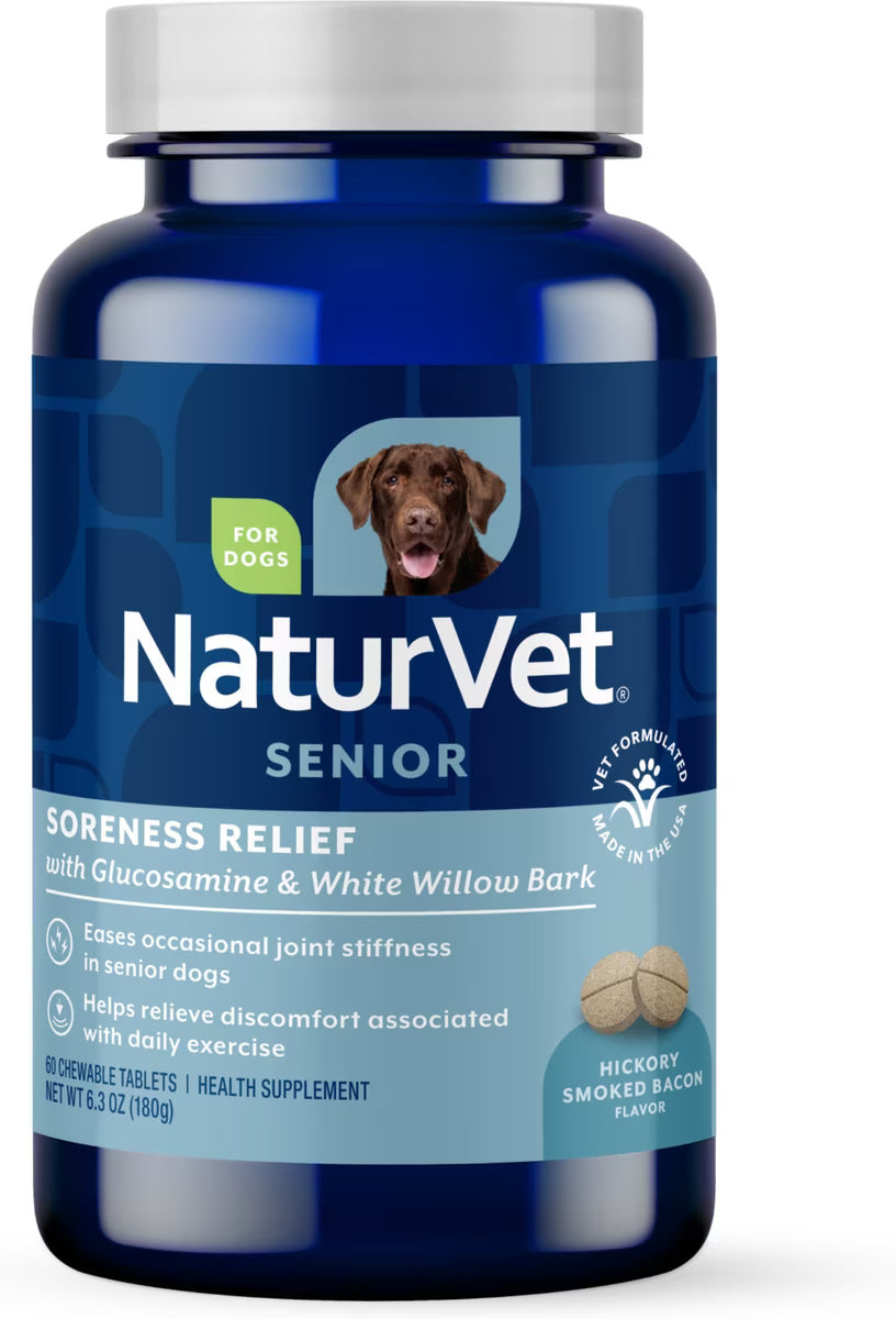 Naturvet Dog Senior Aches & Discomfort Tablet 60 Count