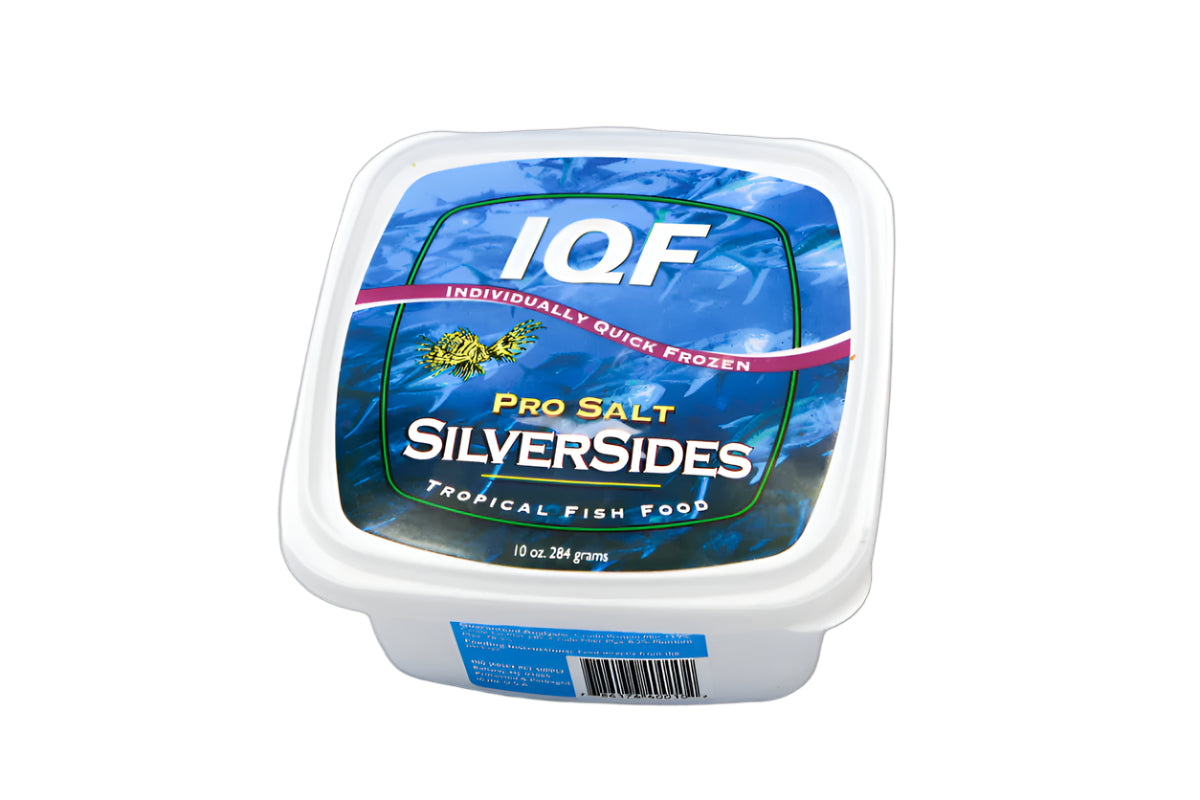 Pro Salt Silversides IQF - Individually Quick Frozen Fish Food 10 oz