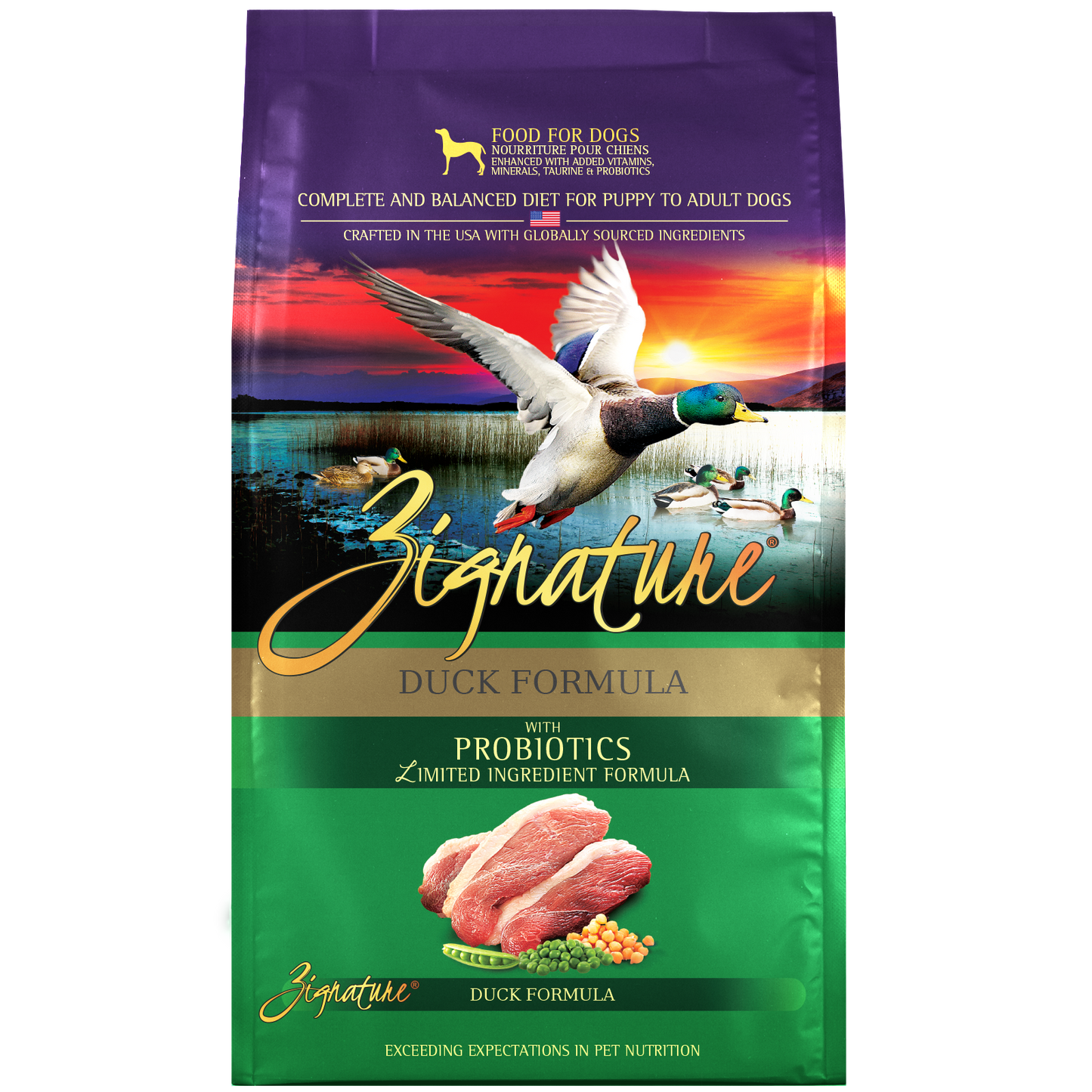Zignature Duck Formula Dog Food 25 lb