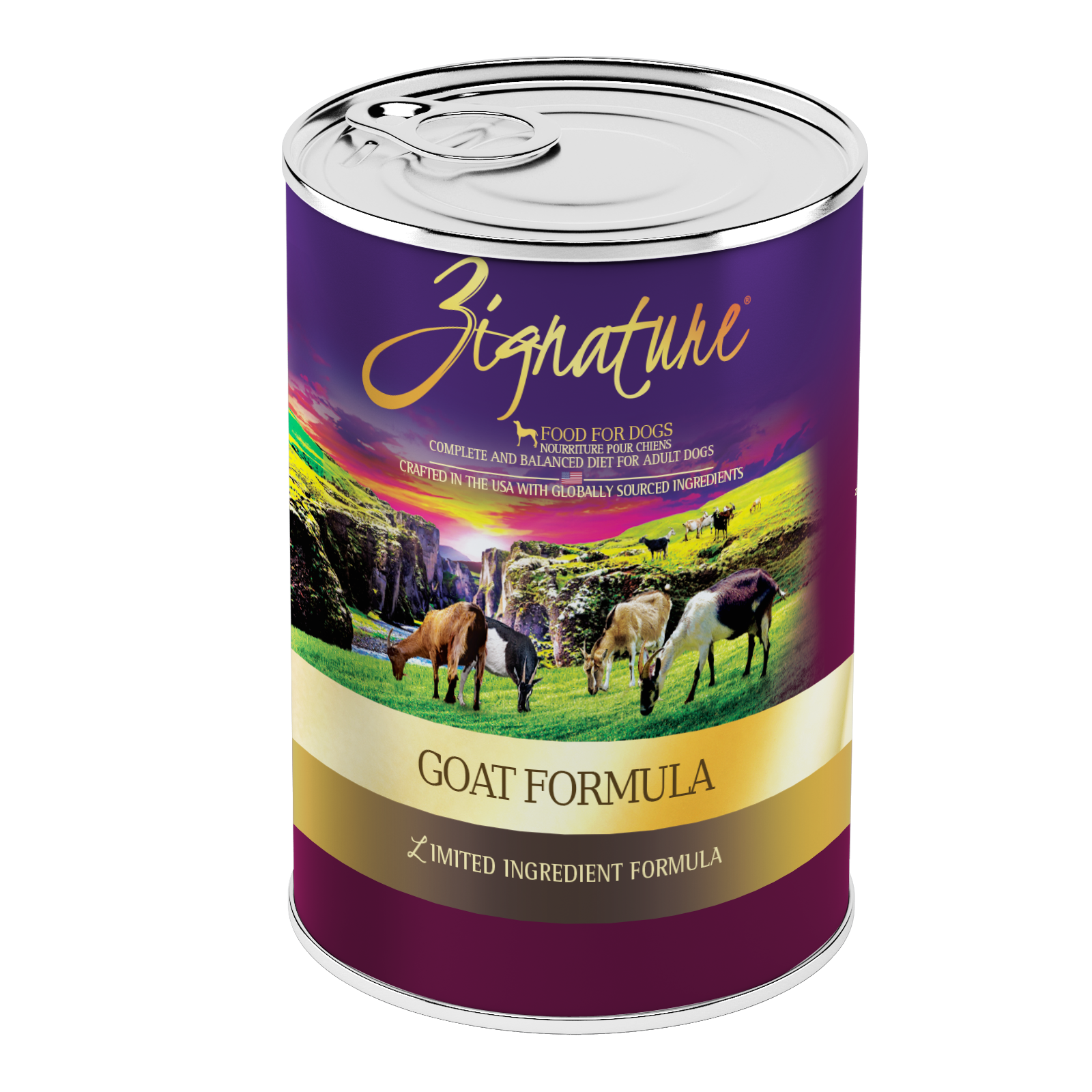 Zignature Goat Formula Dog Food 12/13 oz