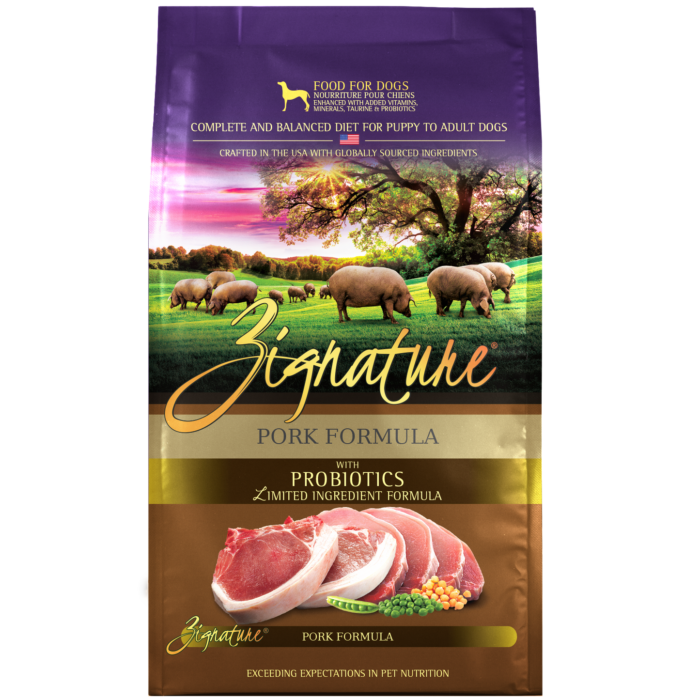 Zignature Pork Formula Dog Food 4 lb