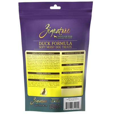 Zignature Duck Soft Moist Treats For Dog 4 oz