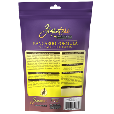 Zignature Kangaroo Soft Moist Treats For Dog 4 oz