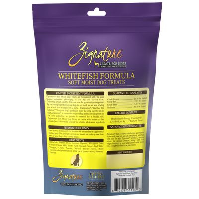 Zignature Whitefish Soft Moist Treats Dog 4 oz