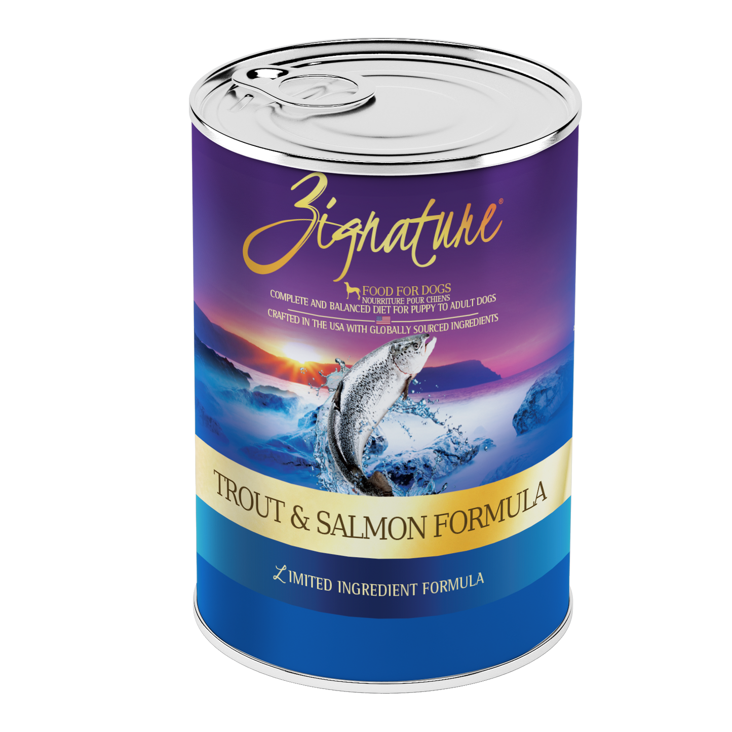 Zignature Trout & Salmon Formula Dog Food 12/13 oz