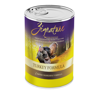 Zignature Turkey Formula Dog Food 12/13 oz