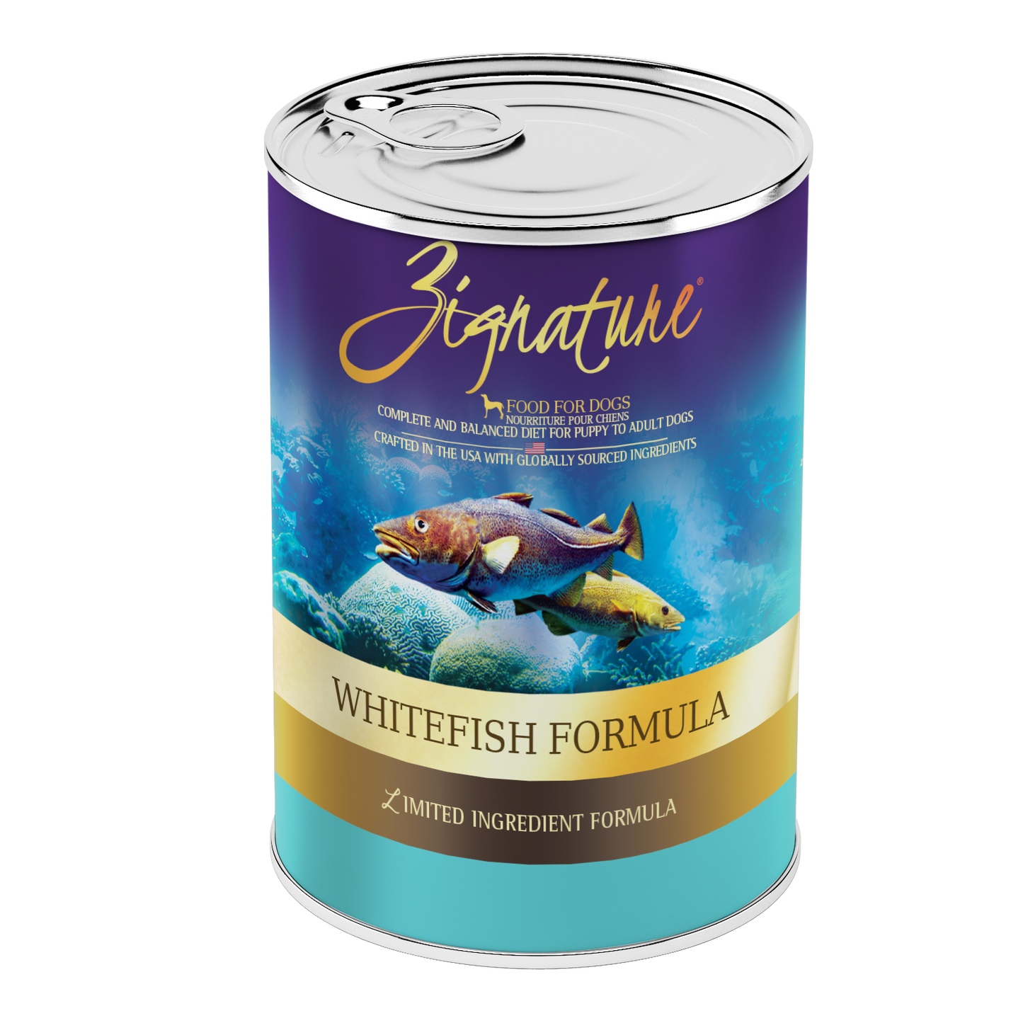 Zignature Whitefish Formula Dog Food 12/13 oz