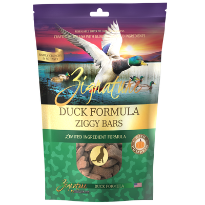 Zignature Duck Formula Biscuit Treats for DogĀ 12 ozĀ