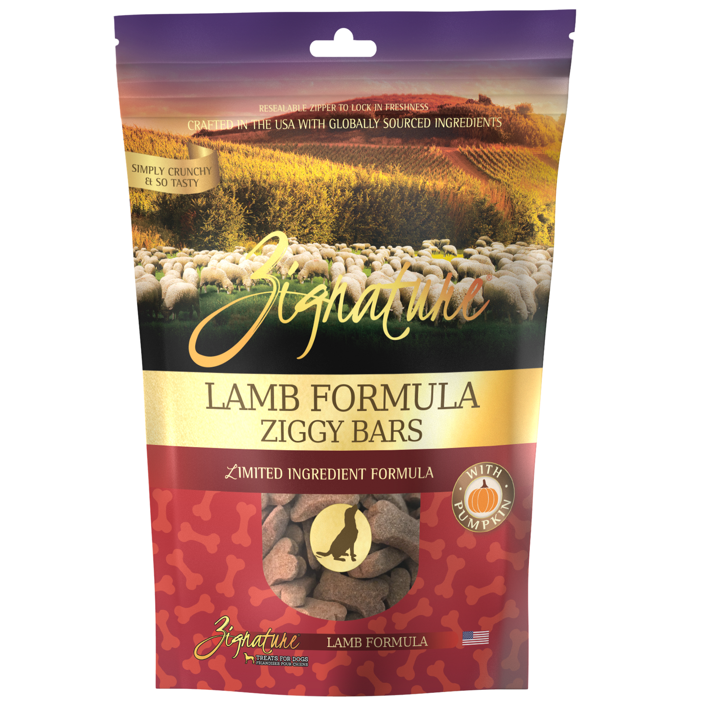 Zignature Lamb Formula Biscuit Treats for Dog 12 oz
