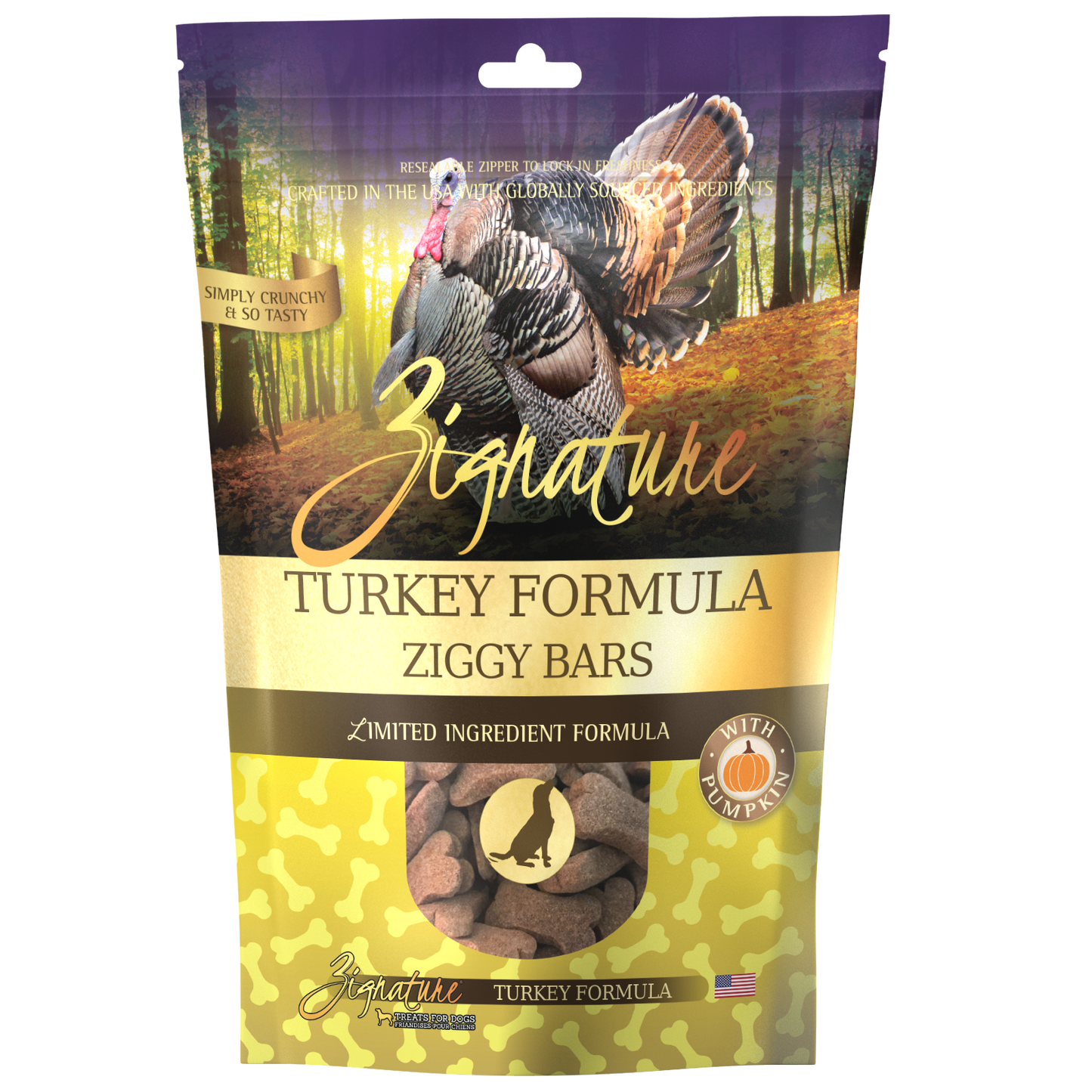 Zignature Turkey Formula Biscuit Treats for Dog 12 oz
