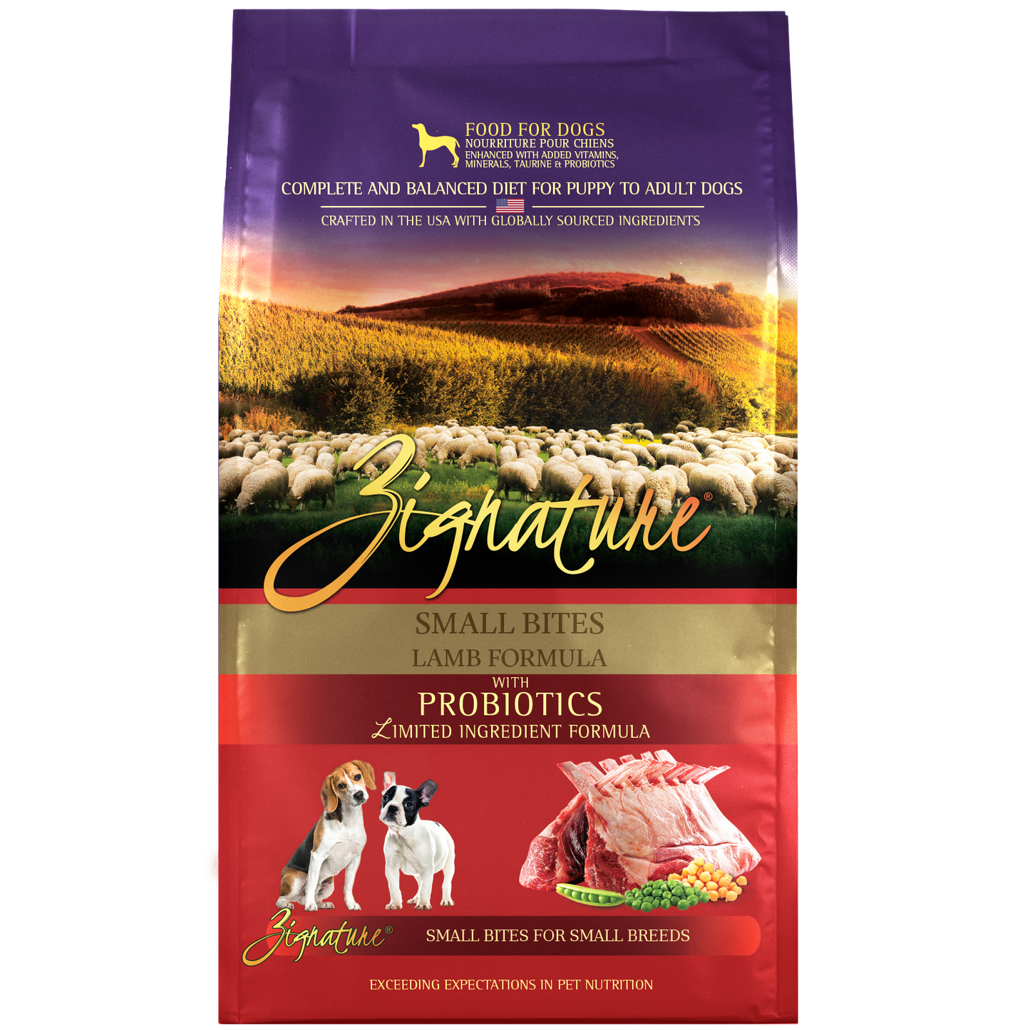 Zignature Lamb Formula Small Bites Dry Dog Food 4 lb