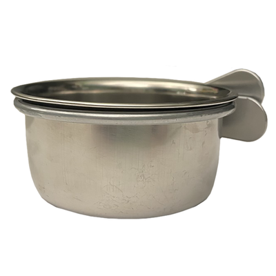 A & E Cages Coop Cup with Ring Bolt Stainless Steel 5oz - Bird