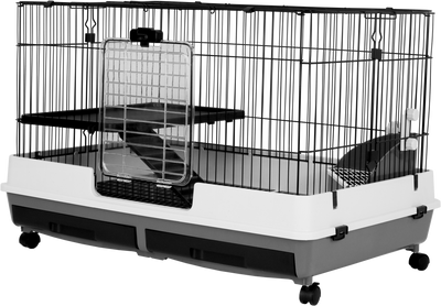 A & E Cages Deluxe Small Animal Cage 2-Level 32 inches X 21 inches X 26 inches