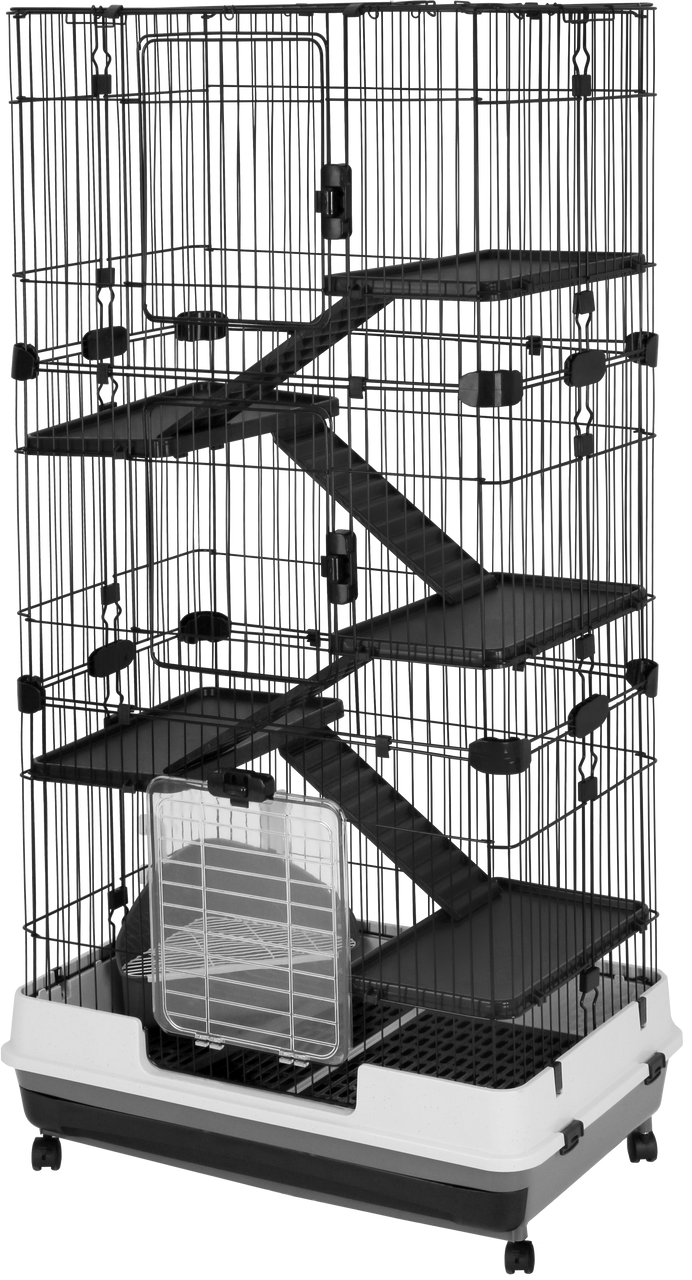 A & E Cages Deluxe Small Animal Cage 6-Level 40 inches X 25 inches X 57 inches