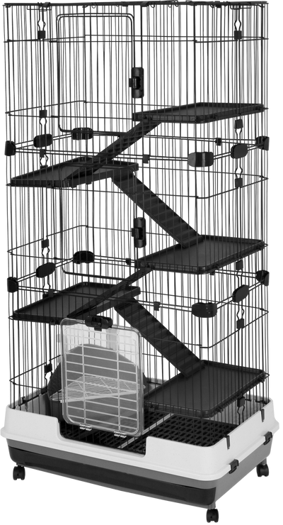 A & E Cages Deluxe Small Animal Cage 6-Level 40 inches X 25 inches X 57 inches