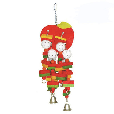 A & E Cages Happy Beaks Apple Bird Toy LG