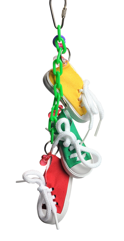 A & E Cages Made in America Sneakers on a Line Bird Toy