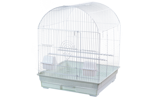 A & E Cages Round Top Bird Cage in Retail Box
