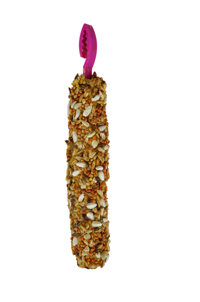 A & E Cages Smakers Snack Nut Treat Stick Display for Cockatiels 12 Count
