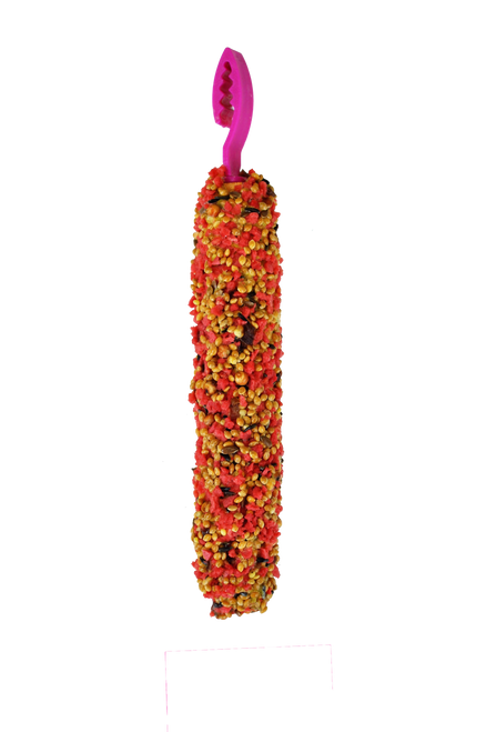 A & E Cages Smakers Snack Strawberry Treat Stick for Parakeets 3.17 oz 2 Count - Bird