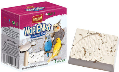 A & E Cages Vitapol Infused Mineral Block for Birds Sea Shells 190 grams - Bird