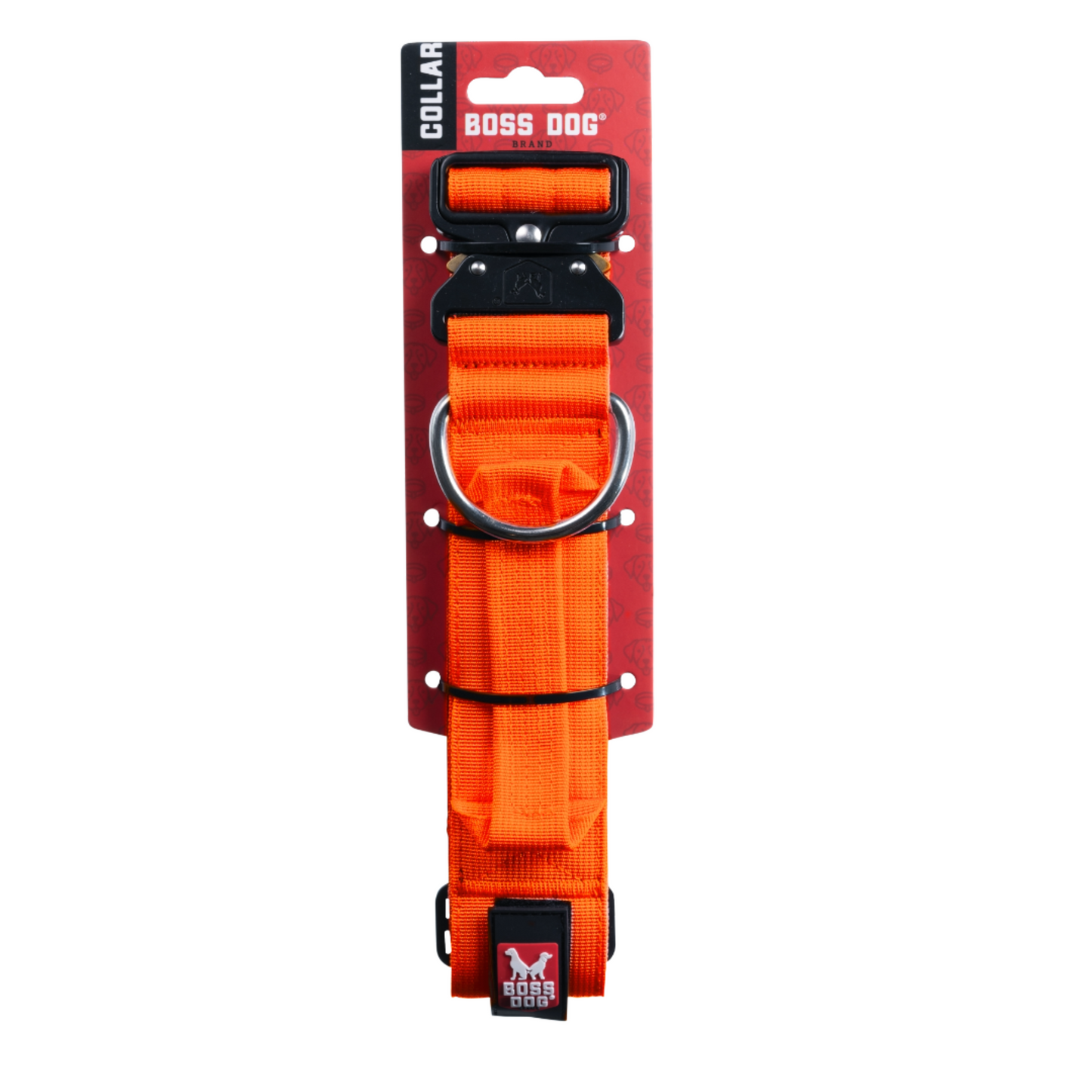 Boss Dog Tactical Adjustable Dog Collar Hunter Orange Large, 17-22 in 850030579119