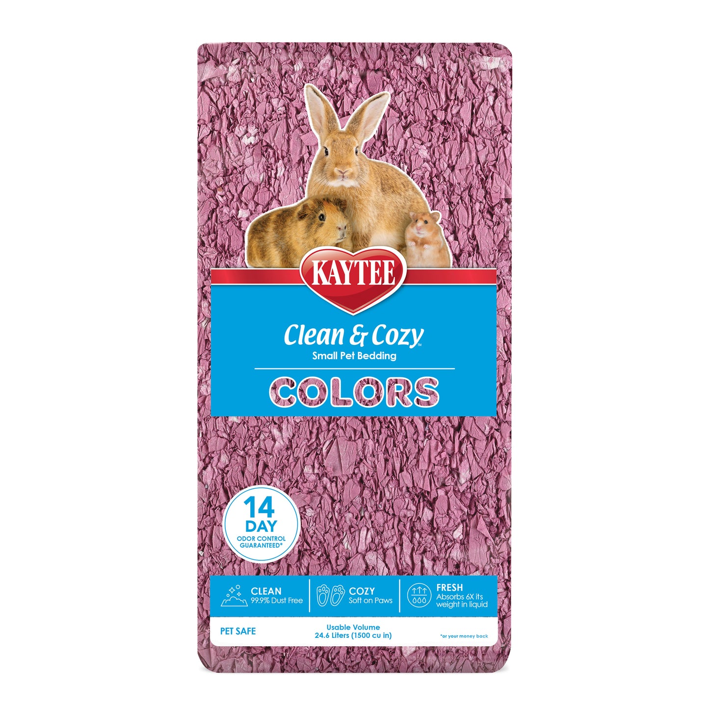 Kaytee Clean & Cozy Colors Bedding Plum 24.6 l 071859007311