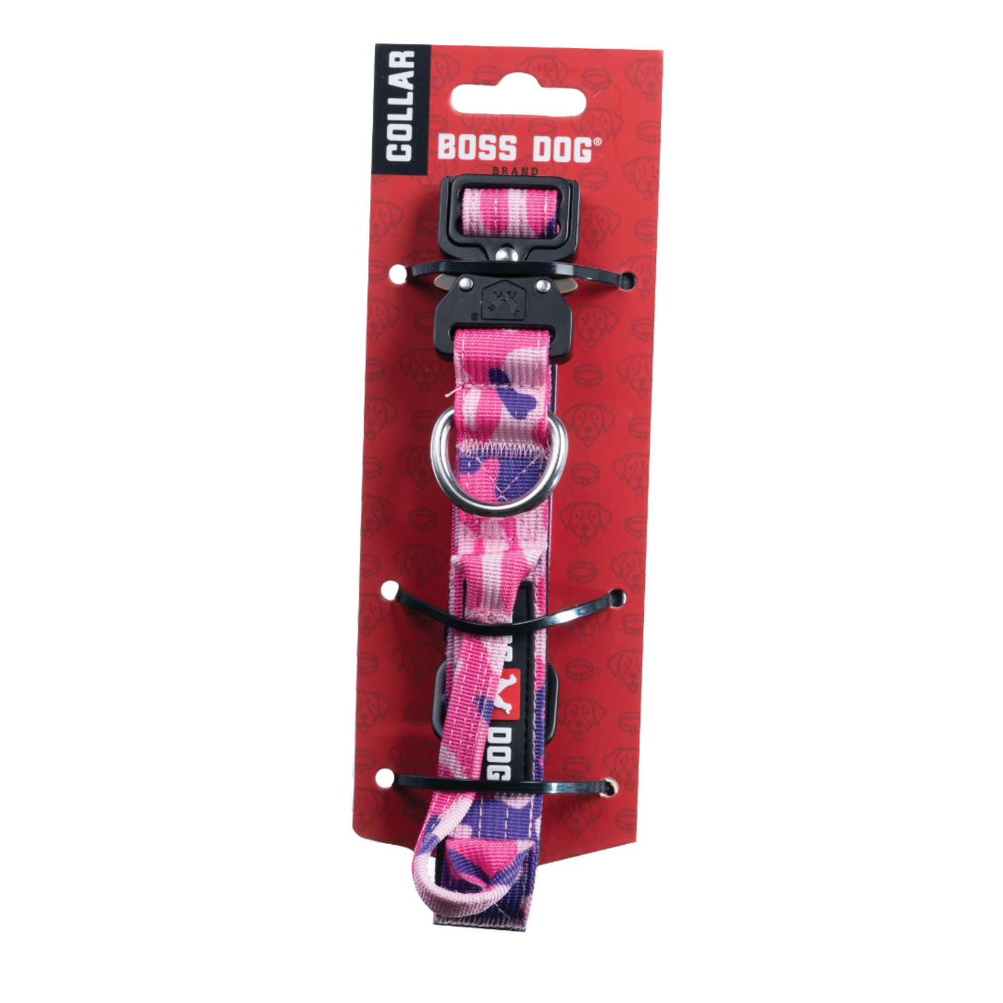 Boss Dog Tactical Adjustable Dog Collar Pink Camo Small, 13-16 in 850010391335