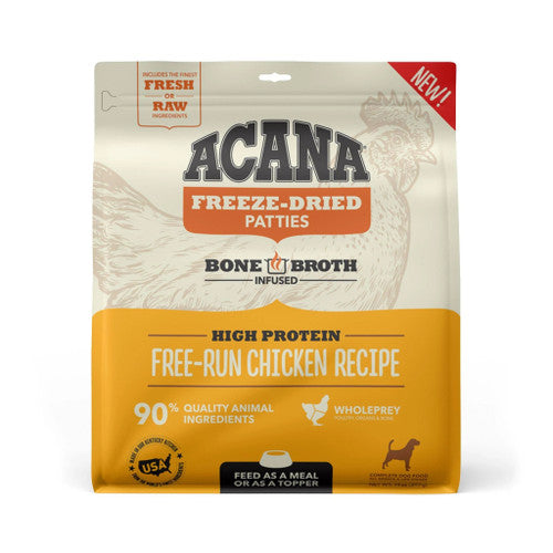 Acana Dog Grain Free Freeze Dried Patties Chicken 14oz