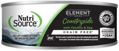 NutriSource Element Series Grain Free Canned Cat Food Countryside 12ea/5.5 oz 073893069140