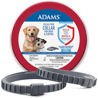 Adams Flea & Tick Collar for Dogs & Puppies 2 Pack