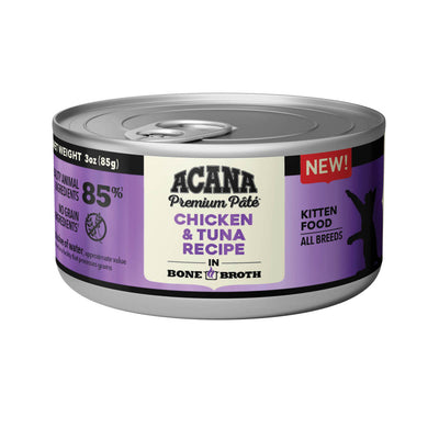 Acana Premium Pùté Canned Kitten Food Chicken & Tuna 24ea/3 oz 064992719319