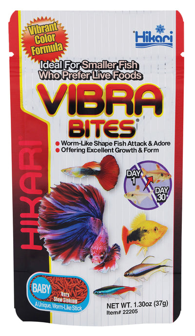 Hikari USA Vibra Bites Fish Food Baby 1.3 oz 042055222051