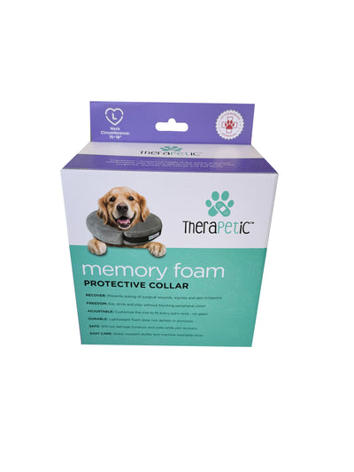 Arlee Pet Products TheraPetic Memory Foam Protective Collar Charcoal 15 - 18 in 086268199397