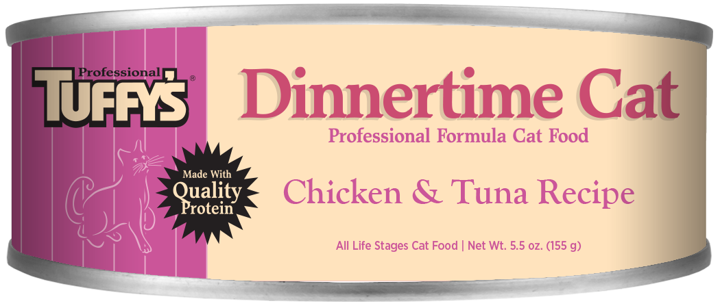 Tuffy's Dinnertime Canned Cat Food Chicken & Tuna 24ea/5.5 oz 073893022213