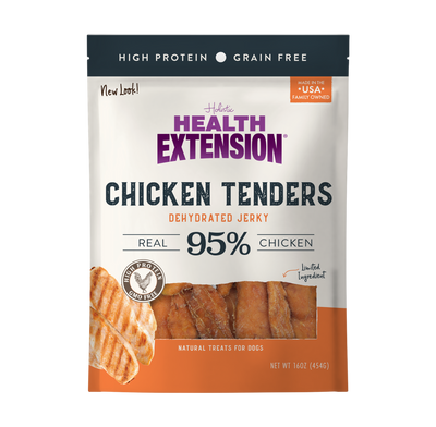 Health Extension Chicken Teners Jerky Orange 16 oz 784672107228