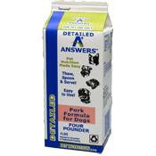 Answers Dog Frozen Detailed Pork 4lb {L-x} SD-5 856554002119