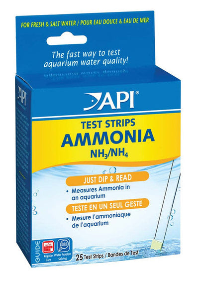 API Ammonia Freshwater Aquarium Test Strip 25 Count