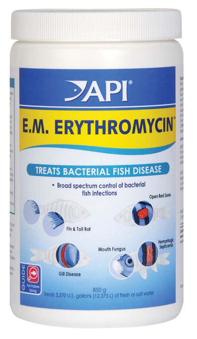 API E.M. Erythromycin Freshwater Fish Powder Medication 850 g