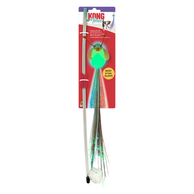 KONG Teaser Glow Firefly Cat Toy 035585517032