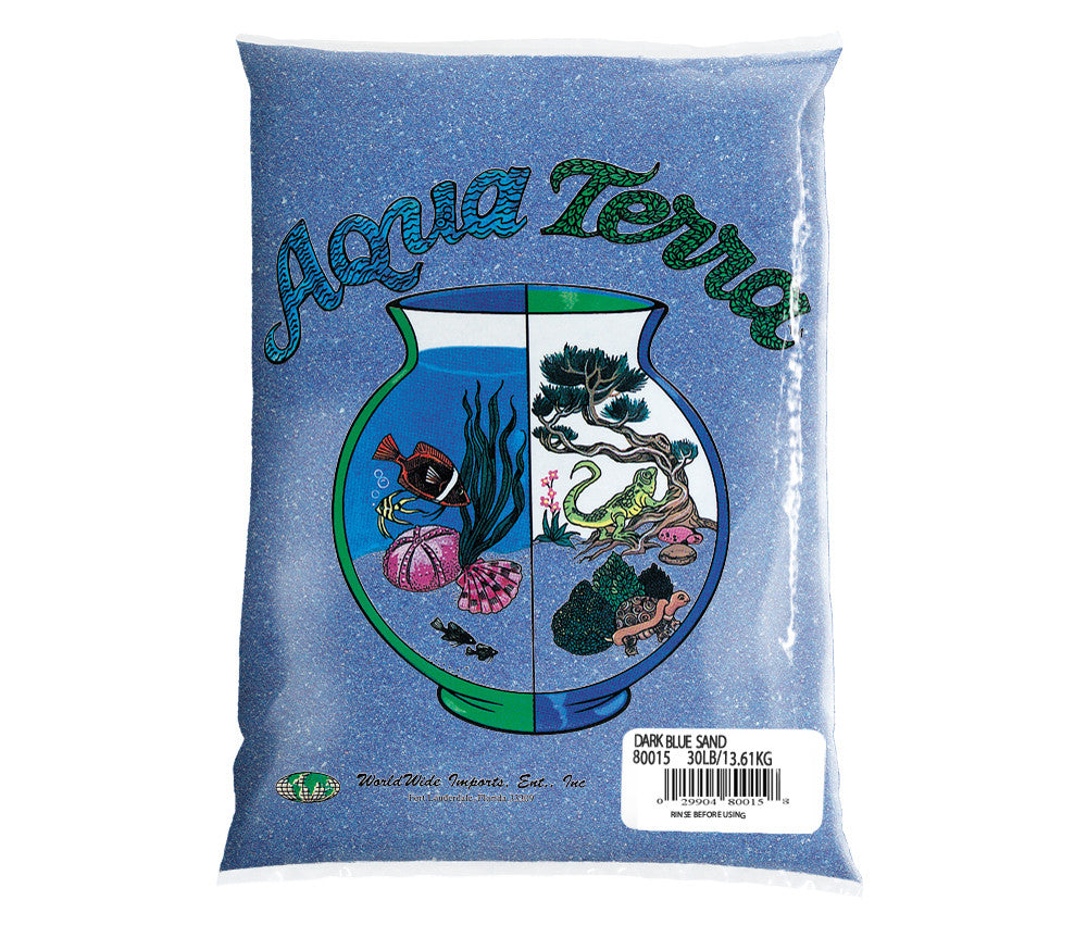 Aqua Terra Aquarium Sand Dark Blue 6/5 lb