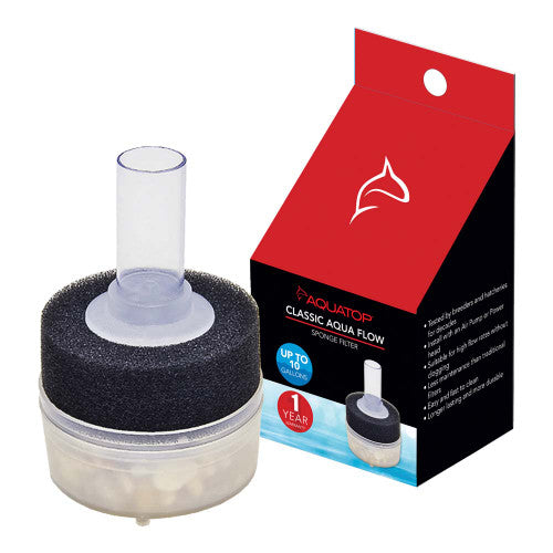 Aquatop Classic Aqua Flow CAF - 10 Internal Sponge Filter Black - Aquarium