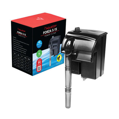 Aquatop FORZA 5 - 15 Power Filter Black 45 GPH - Aquarium