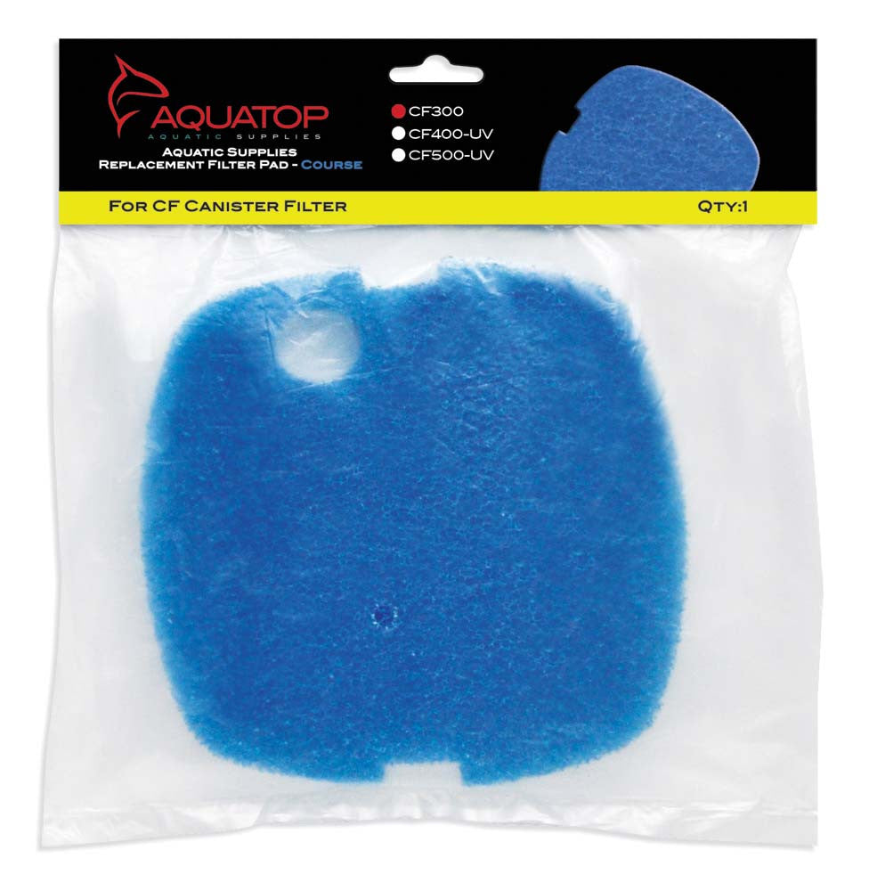 Aquatop Replacement Filter Sponge for CF Series Filters For CF-300 Blue 1 Pack